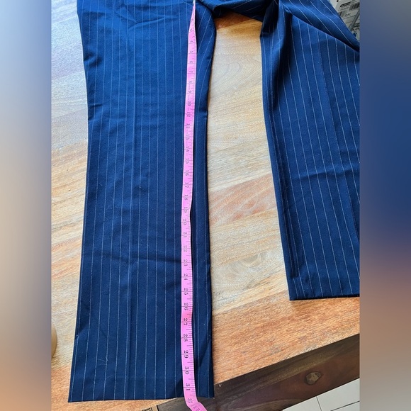 Women’s  Navy Pinstripe Pants | Size 10 - Picture 6 of 7